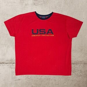 Y2K Avenue Sport T-Shirt Mens XL Red USA America Collection Retro‎ Style Tee